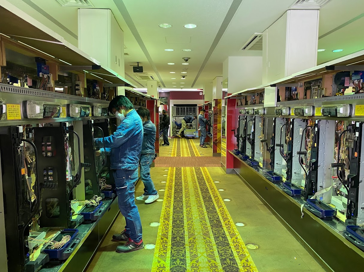 パチンコ店閉店処理