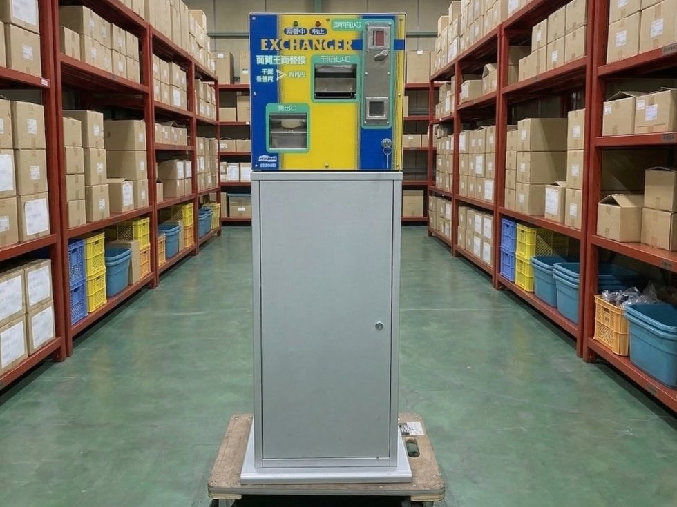 マリンゲーム両替機・ラモン100の正面