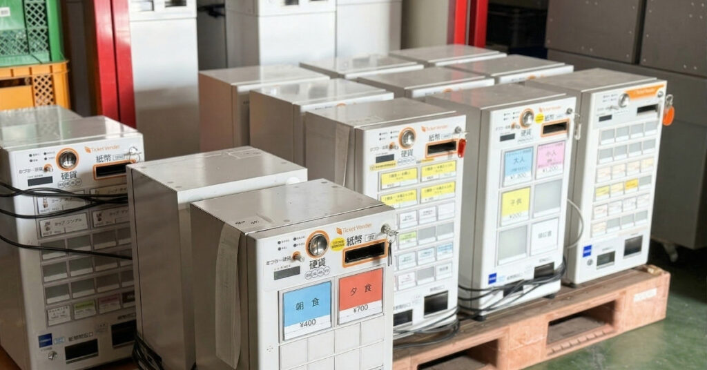 アトラスのストックしている券売機VT-S20とVT-S10