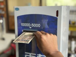 ERD-20Qの動作チェックお札読み込み