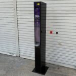 スリム両替機EMS-7キャビネット付きを斜めから撮影